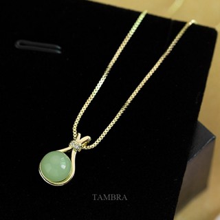 Colar De Pedra De Jade Tambra Hetian Para Mulher Pingente De Cadeia Estilo Clavícula