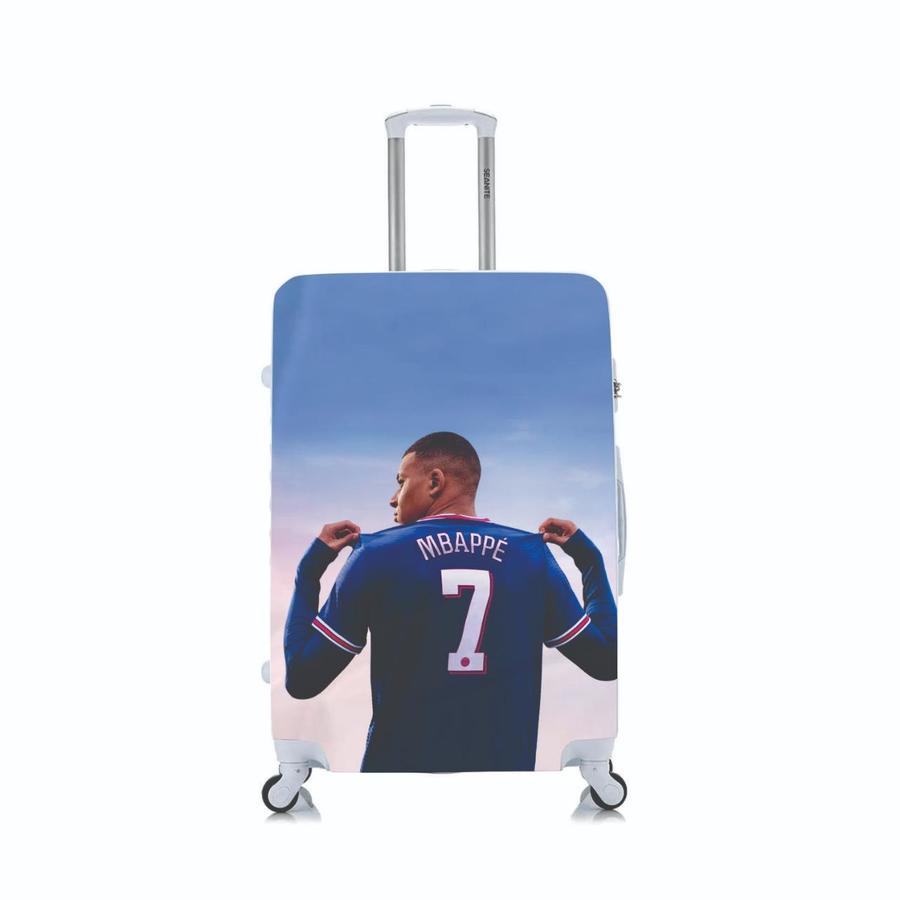 Capa Protetora Para Mala Viagem Personalizada Media Fifa Mbappe