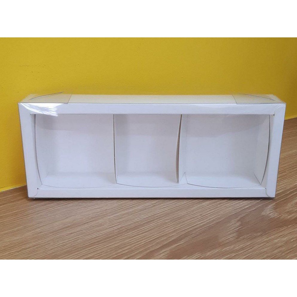 Caixa  3 pão de mel Branca  6,2x19x4  5 un - Assk Rizzo Confeitaria