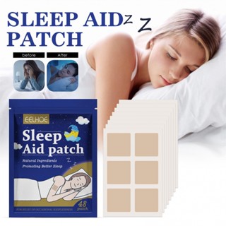 48PCS Adesivos De Ajuda Ao Sono Melhoram Os Insônia Naturais De Ervas Sonolentas A Qualidade Do Para Desfrute De Uma Noite Relaxante Dormir Todas As Noites