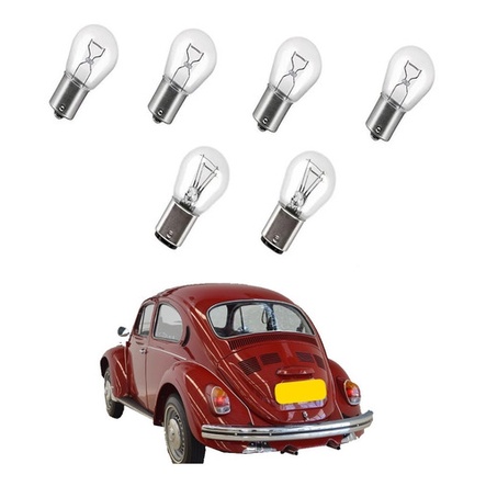 Kit Lampadas Lanterna Traseira Fusca 1500 - Fuscao em Oferta na Shopee