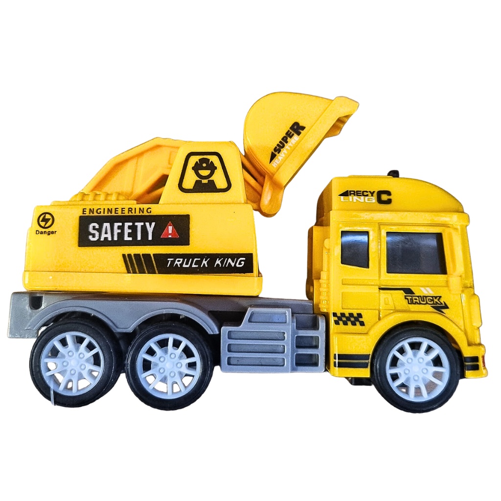 Mini Caminhão Truck Escavadeira com ficção 0984 - Shiny Toys - Mom & Baby