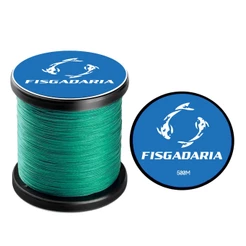 Linha De Pesca Multifilamento X4 500 Metros 0,33MM VERDE Fisgadaria