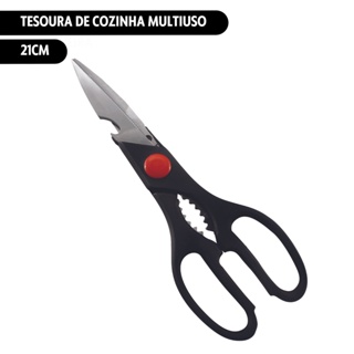 Tesoura para Cozinha Multiuso 21cm Yazi em Oferta na Shopee