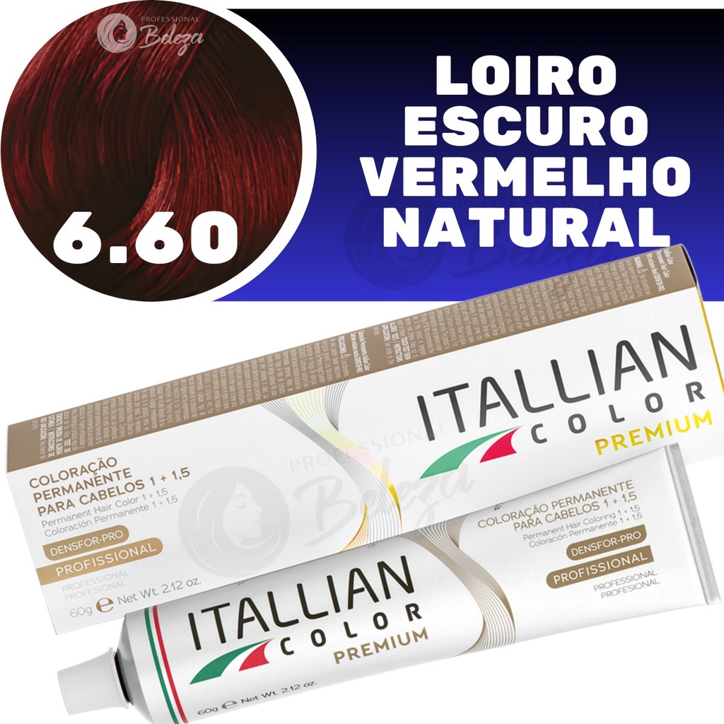 Coloraçao Itallian Color Professional 6.60 (660) Cereja 60g em Oferta na Shopee
