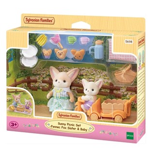 Sylvanian Families Conjunto Piquenique Epoch Irmã e Bebê Raposas do Deserto 5698