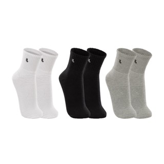 Kit C/3 Pares Meias Lupo 3245 Cano Médio Algodão Sortido