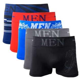 Kit 5 Cuecas Boxer Adulto Masculino