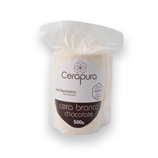 Cera Quente Chocolate Branco 500g - Cerapura