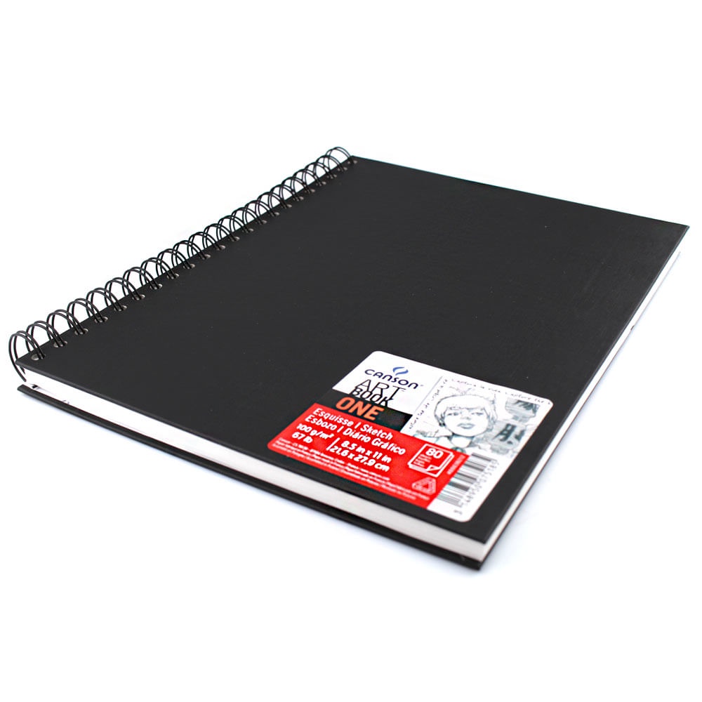 Caderno Sketch Canson Art Book One 100g A4 Espiral 80 Folhas