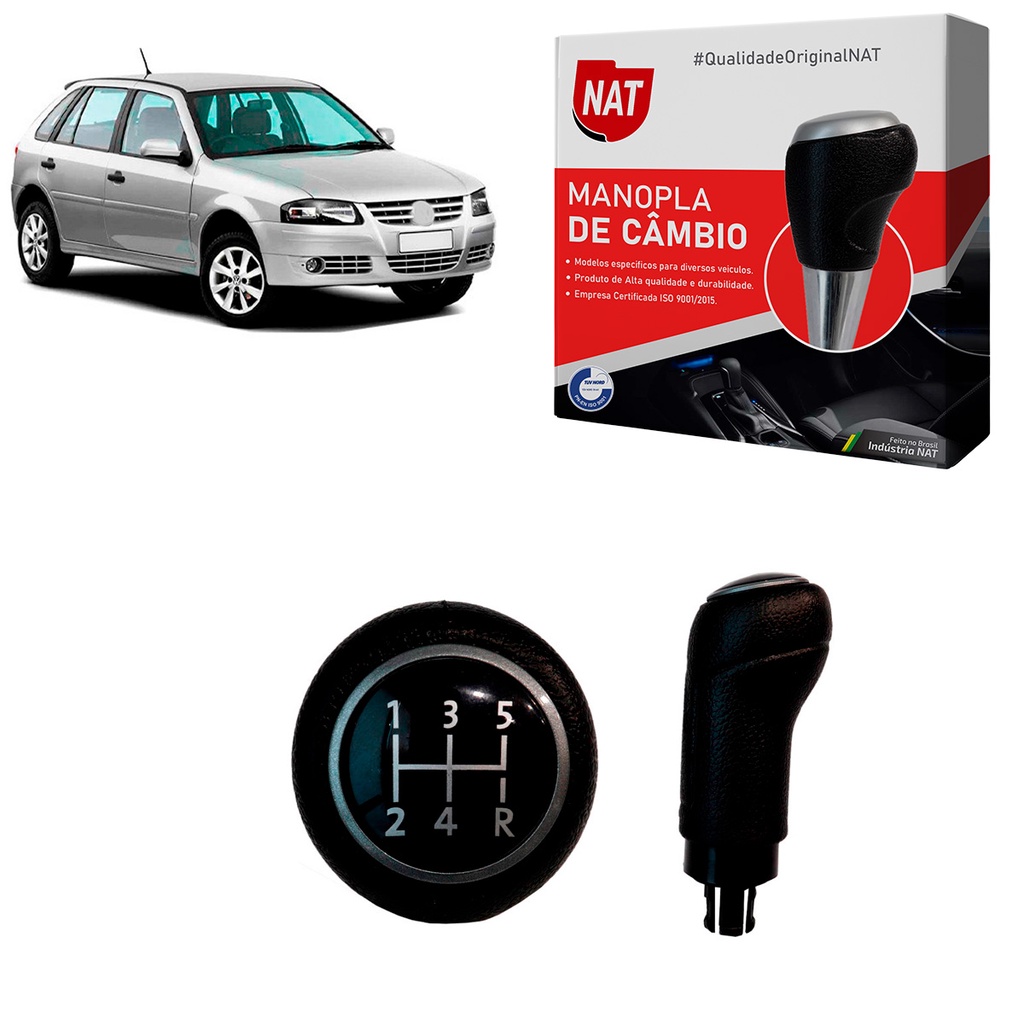 Manopla de Câmbio VW Gol G4 Ano 2006 Até 2008 em Oferta na Shopee
