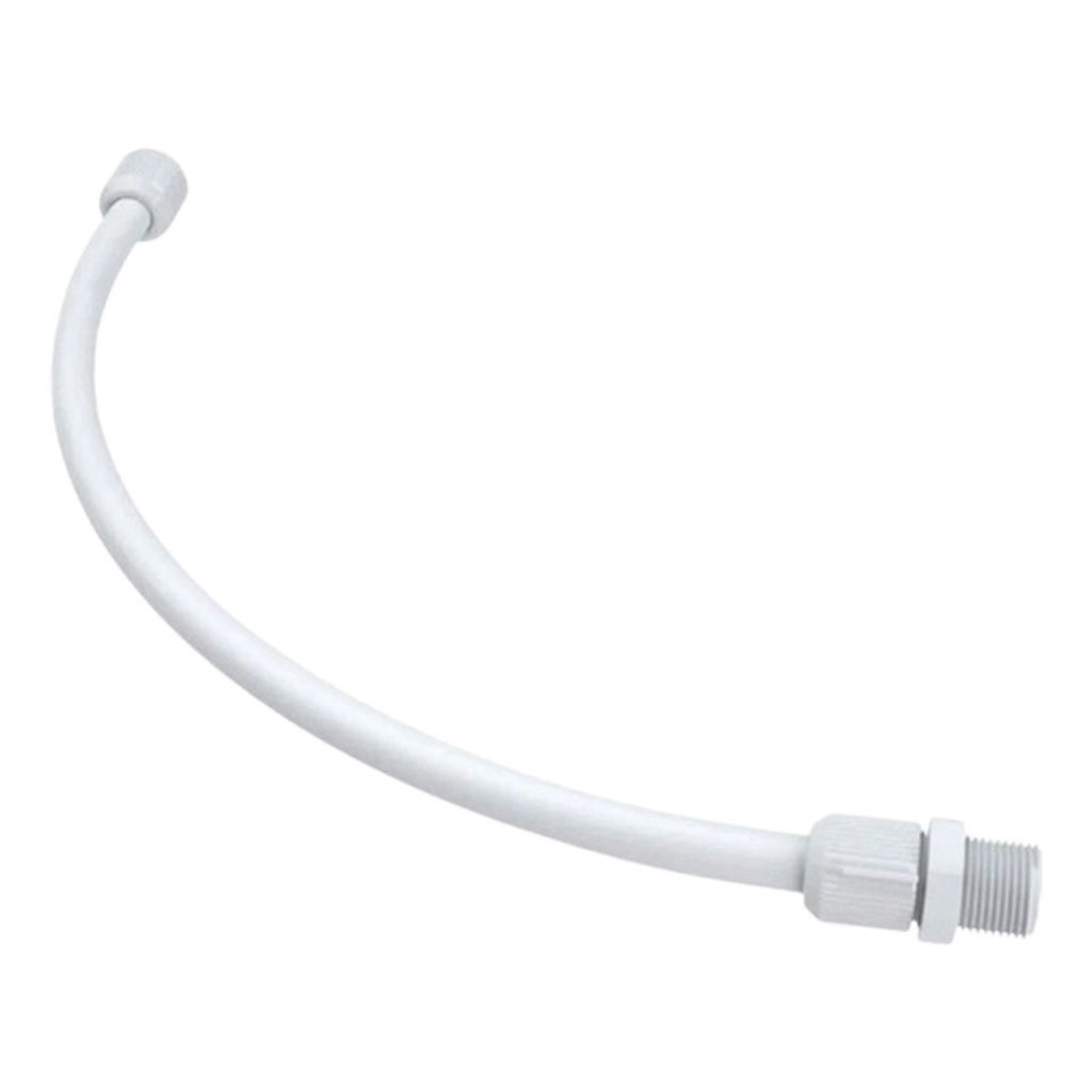 Engate Flexível De Pvc Resistente 30cm Branco
