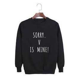 Blusa Moletom Gola Careca Sorry V is Mine - Casaco Unissex Kpop BTS GOLA CARECA MS-MODAS