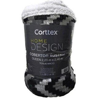Cobertor Sherpa Queen Dupla Face Sherpa Toque Pele de Ovelha Carneiro