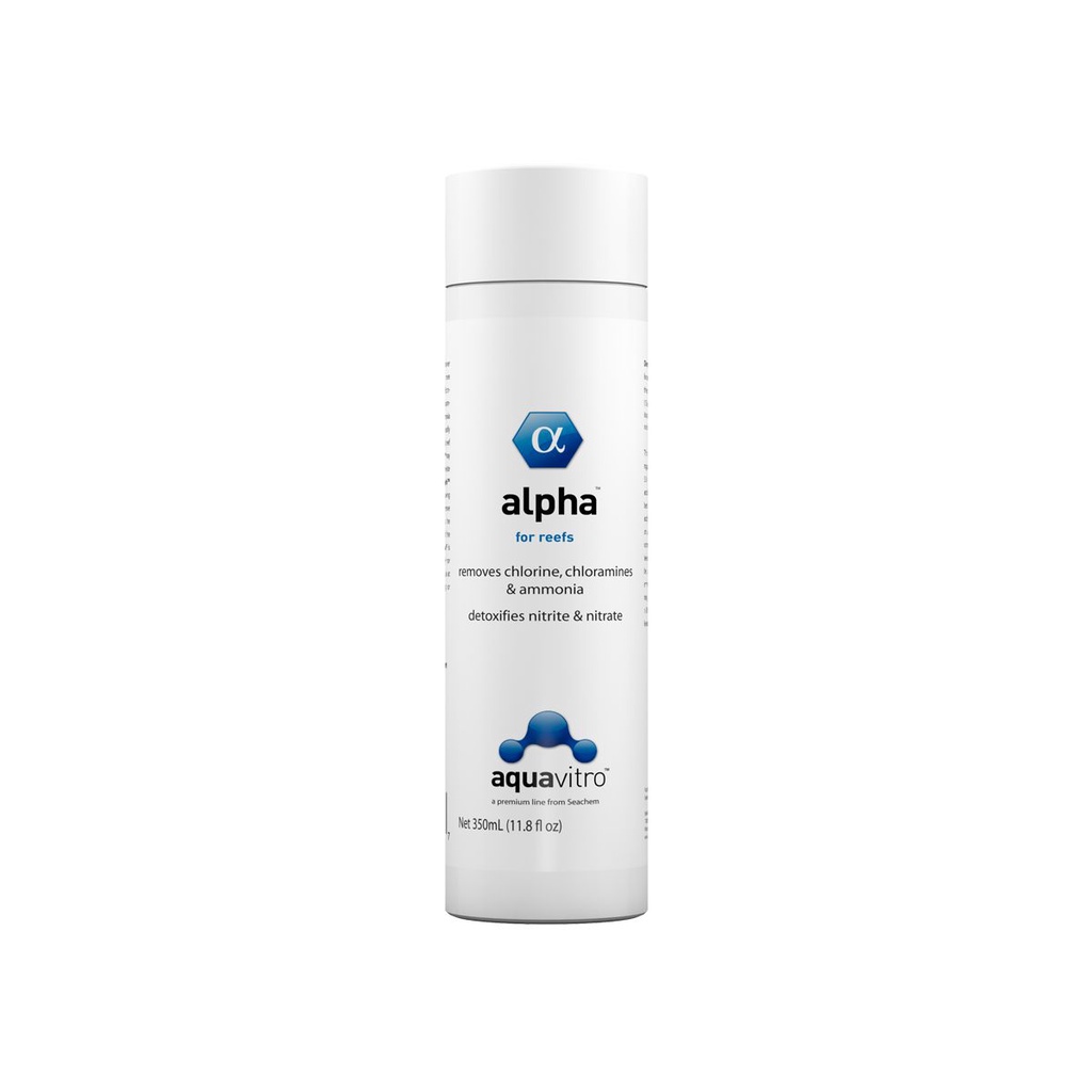 Condicionador Alpha 350ml Aquavitro Seachem Aquario Marinho Reef Coral