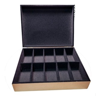Caixa Mdf Organizadora Relógios 10 Divisórias 30x23,5x7,5cm