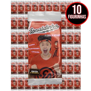 Pack com 10 Figurinhas do Álbum do Enaldinho (02 Envelopes) A Lenda Da Internet Youtuber