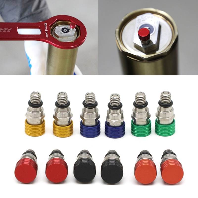dusur9 2Pcs M5x0 8mm Válvulas Sangradoras Ar Do Garfo Dianteiro Para Motocicletas Dirt Pit Bike