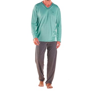 Pijama Masculino Inverno Manga Longa Calça Adulto Pzama