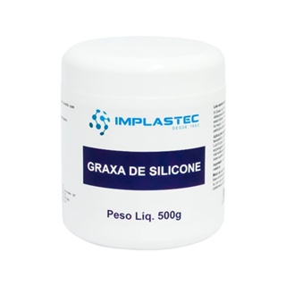 Graxa de Silicone Dielétrica Pote 500g Implastec em Oferta na Shopee
