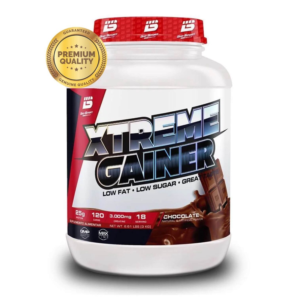 Hipercalórico Xtreme Gainer Massa 3kg Whey e Creatina - Bio Sport Usa