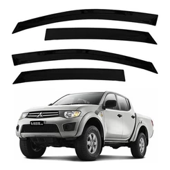 Calha de Chuva Defletor Mitsubishi L200 Triton 2007 a 2015 4 Portas Ecoflex