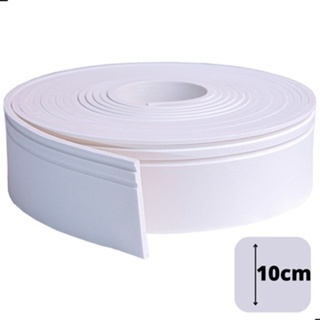 Rodapé 10cm Branco Autocolante Moldura Eva Flexível 10MT - Modelo 10c2F-10 em Oferta na Shopee