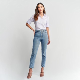 Camisa Feminina Lilás Xadrez
