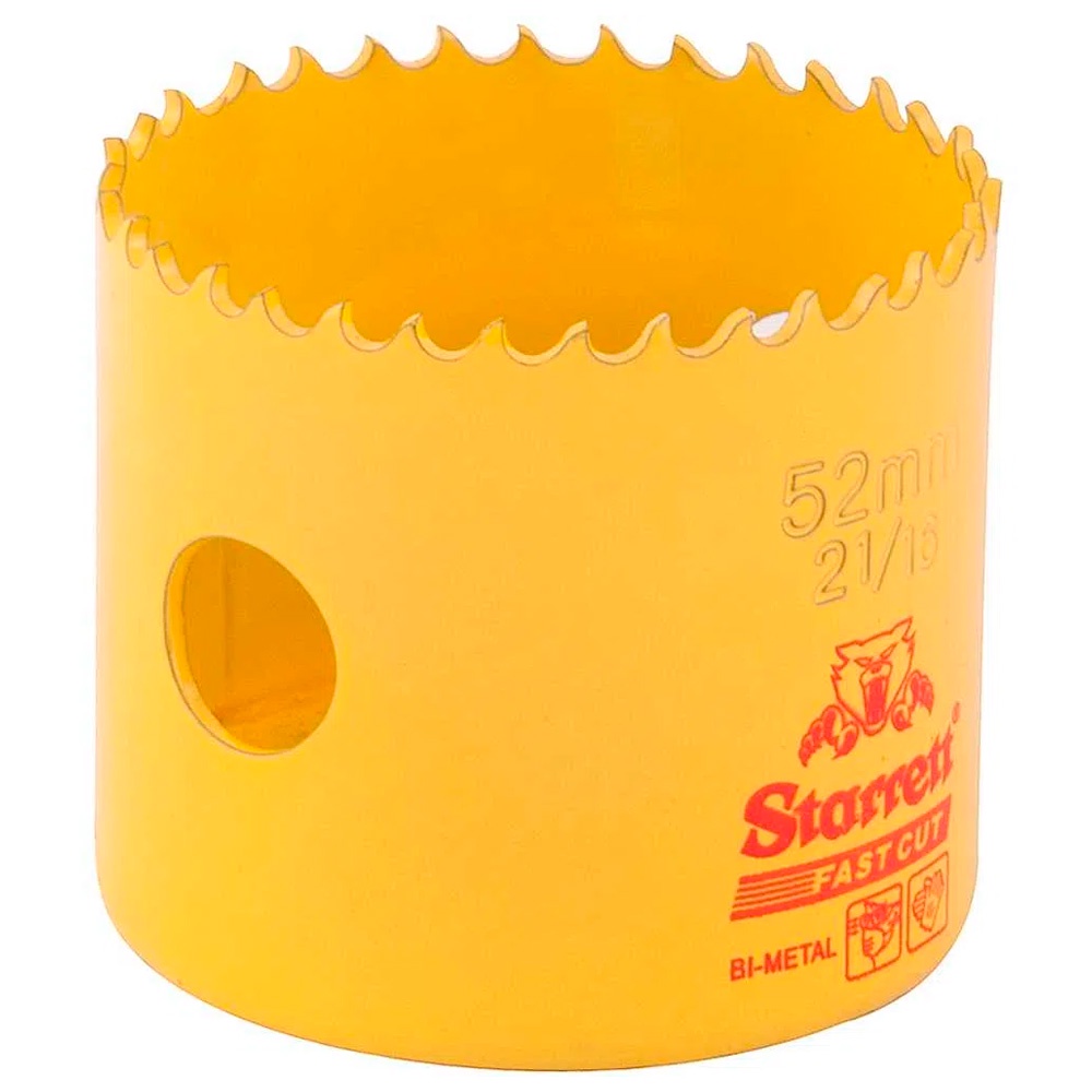 Serra Copo De Aço Rápido Bimetal 52mm 2.1/16 H0216 Starrett