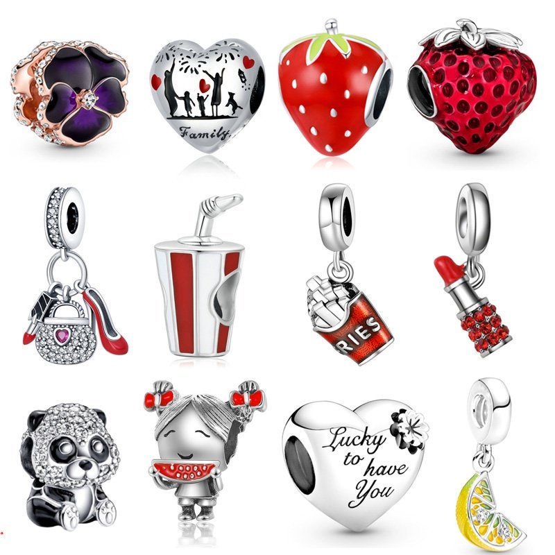 Berloques de Prata 925 Charms Balões Aviões Café Charme Clássicos Acessórios