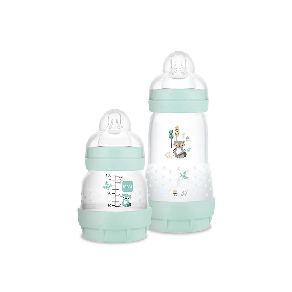 Kit 2 Mamadeiras Easy Start Set 130/260ml Azul - MAM