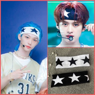Kpop Idol Stray Kids 5star Dome Tour Pentagrama Faixa De Cabelo FELIX Lee Conhecer As Bandas Do Mesmo Estilo