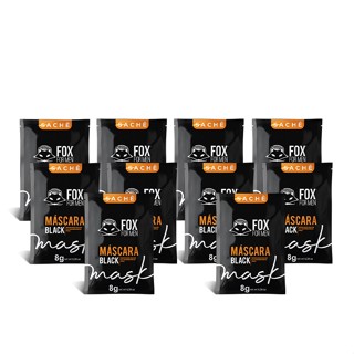 MASCARA BLACK 8G - FOX FOR MEN - 10 UNIDADES