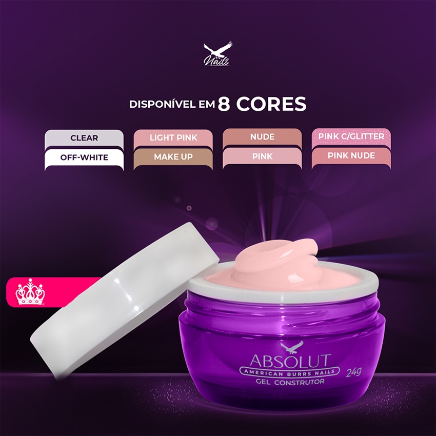 Gel Construtor Absolut Insignia - 24g - American Burrs Nails em Oferta na Shopee