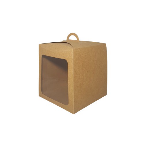 Caixa para Panetone e Bolo (Kraft) 15x15x16 - 05 Unidades - Rizzo