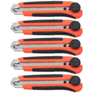 Kit 05 Estilete Profissional 25mm Trava cabo Emborrachado em Oferta na Shopee