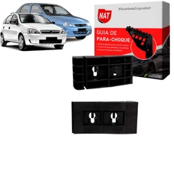 Suporte Guia Parachoque Corsa Sedan E Classic 1996 Até 2010 Traseiro