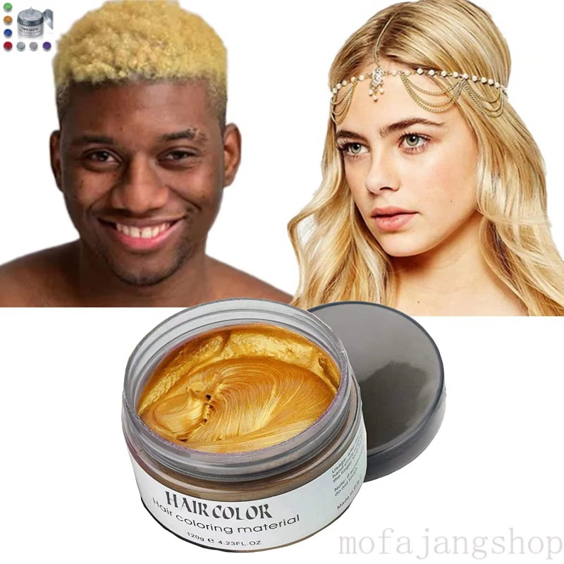 Mifajang Cor Dye Cera Para O Cabelo, Natural Temporário Colorir Creme, Onças Douradas pintura de cabelo IYTW