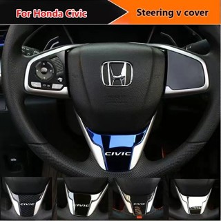 Dez gerações Honda Civic 2016-2021 volante lantejoulas cobertura total proteção adesivos acessórios de sinalização