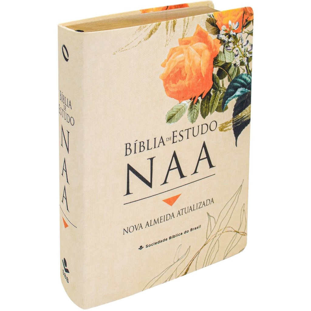 Bíblia de Estudo NAA | Letra Normal | Capa flexível linho | Lírica em Oferta na Shopee