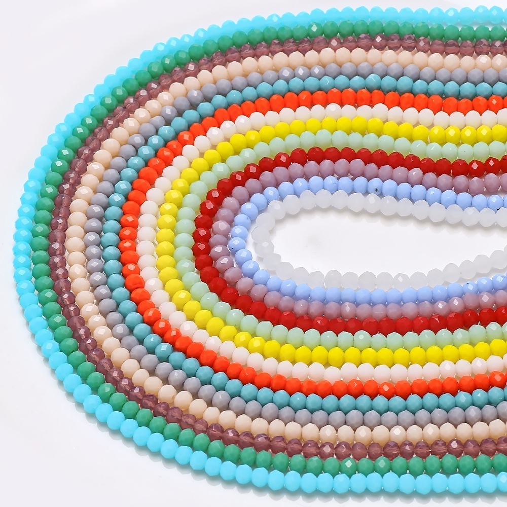 3/4/6/8mm Contas Planas De Porcelana Jade De Vidro Para Pulseira Diy Acessórios Jóias em Oferta na Shopee