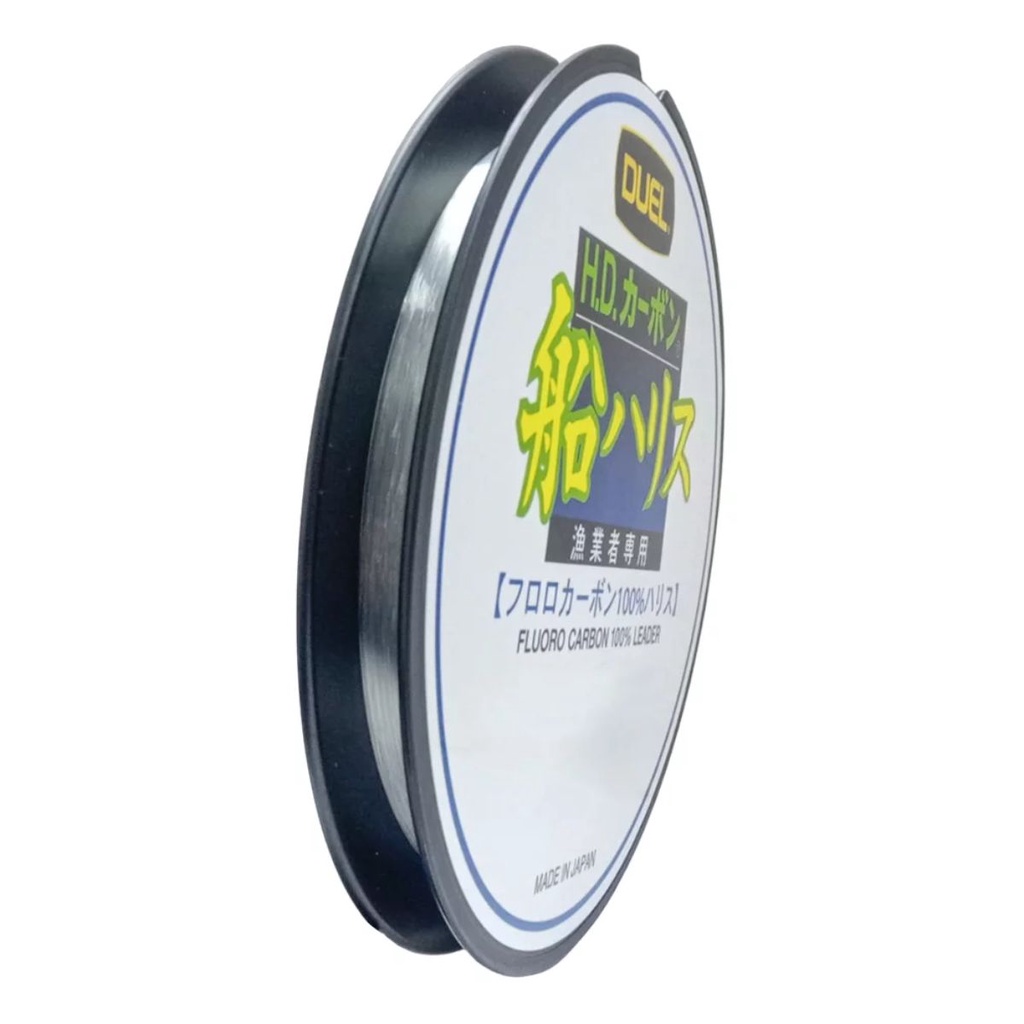 Linha De Pesca Pescaria Kali Kunnan Leader Duel Fluorocarbono 0,26mm 10lb Carretel Com 100 Metros
