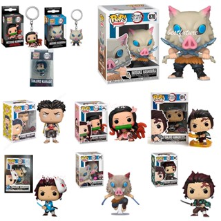 Funko Pop Caçador De Demônios Tanjiro Nezuko Zenitsu Inosuke Figura De Ação