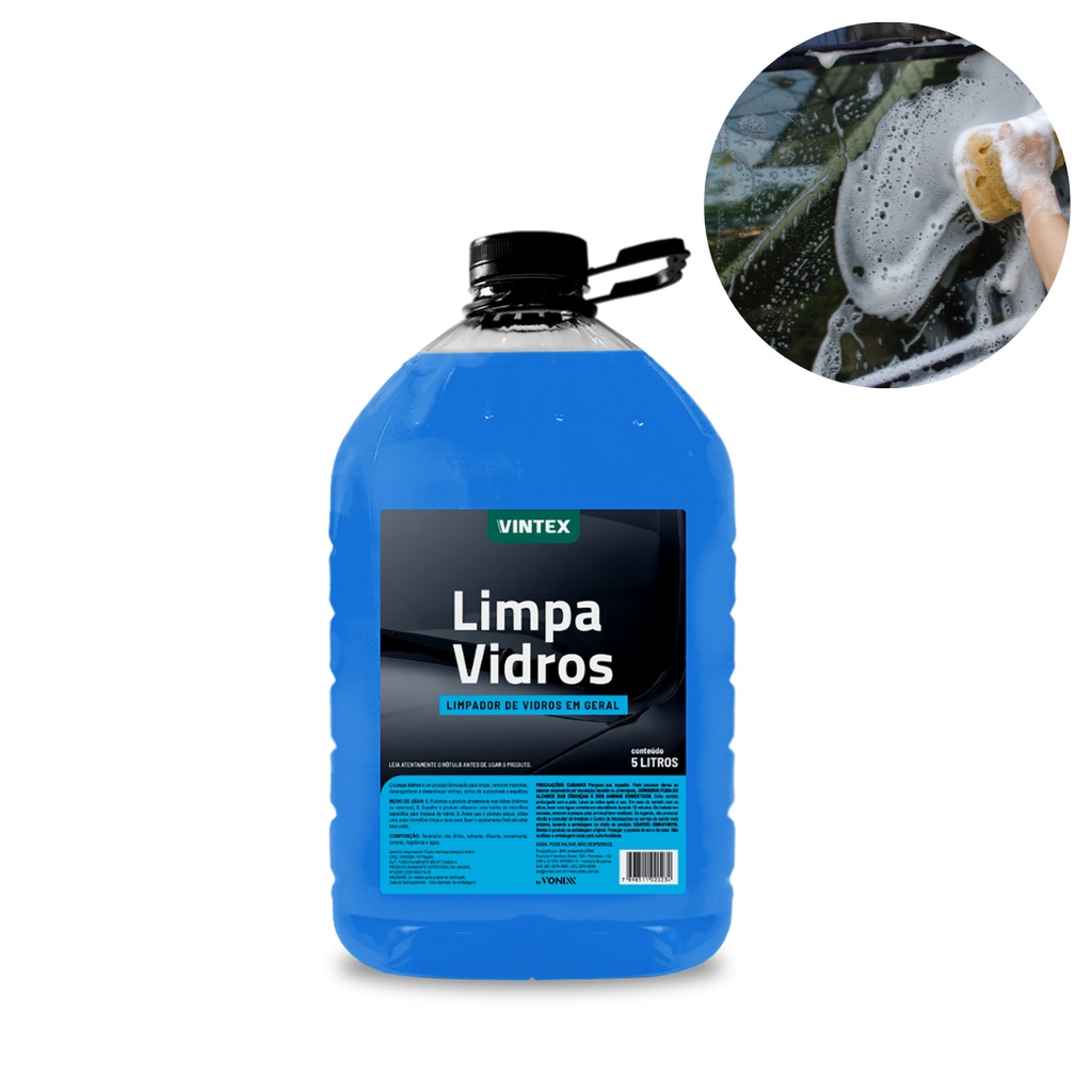 Limpa Vidros Automotivos Espelhos Parabrisa 5L Vonixx - Spare Parts and Accessories for Vehicles