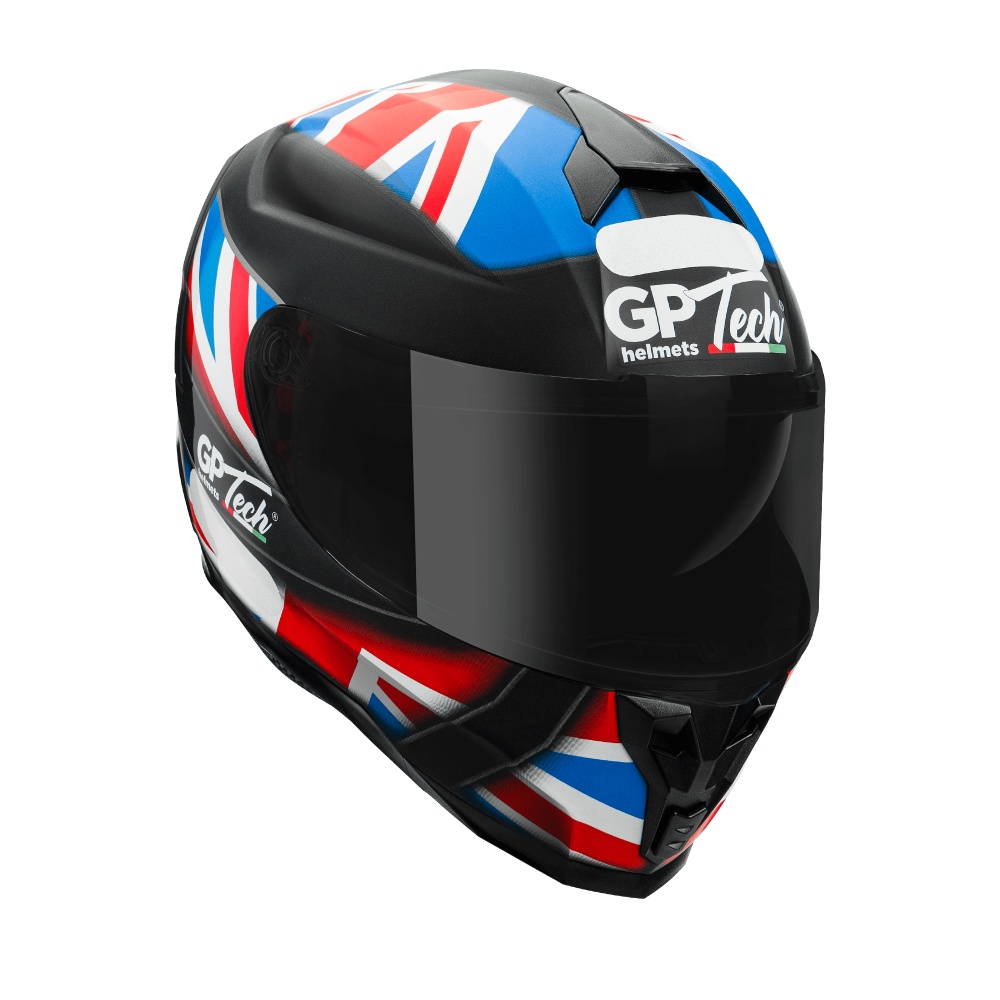 Detalhes do Capacete Motoclista GP TECH ULTRA UK SV Fosco C/ Viseira interna Fumê + Narigueira