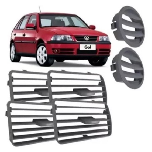 Kit Difusor Tela Superior Gol Parati Saveiro G3 1999 A 2005