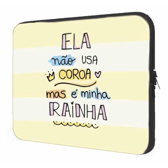 Case Notebook Lembrança Dia das Mães Ela Não Usa Coroa Mas é Minha Rainha Mãe