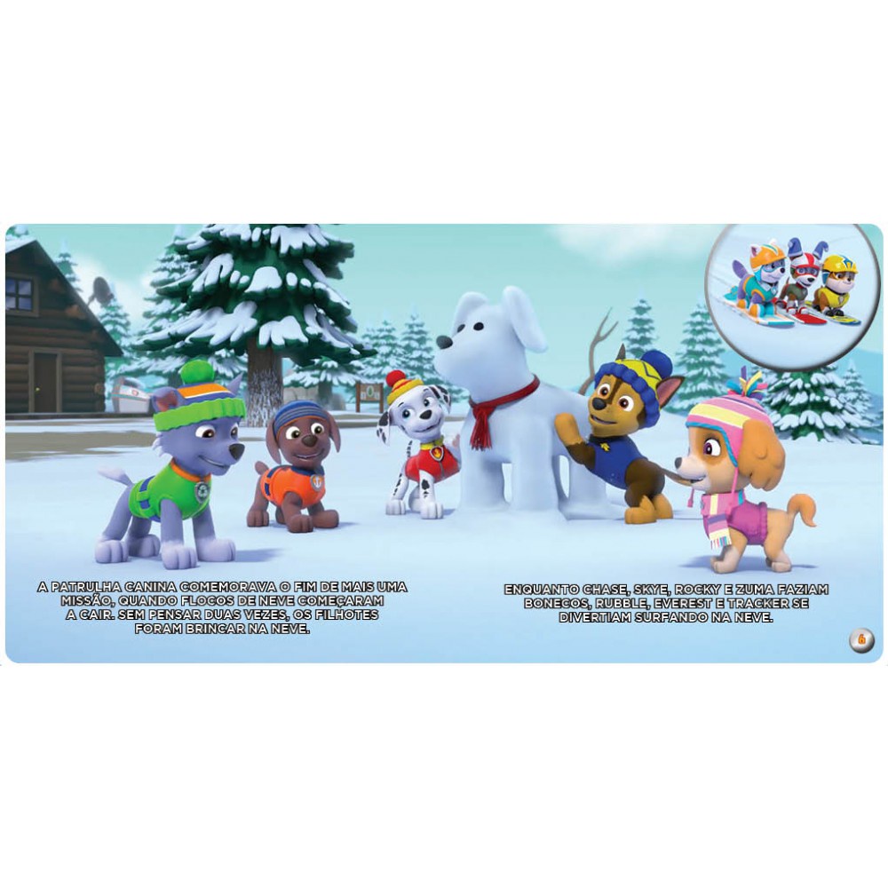 Livro Cartonado Patrulha Canina - Salvando o show de inverno