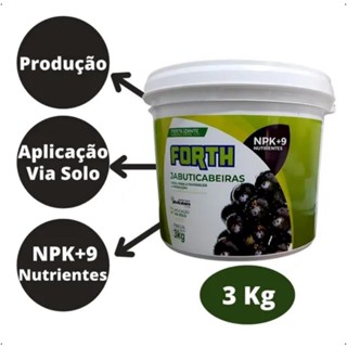 FORTH JABUTICABEIRA 12-03-10 BALDE 3KG NPK+9 em Oferta na Shopee