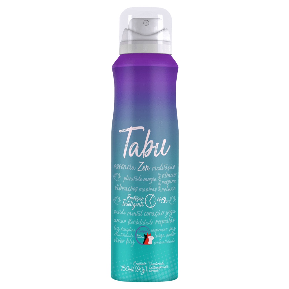 Desodorante Aerosol Antitranspirante Tabu Zen 150Ml
